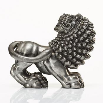 Anna Petrus, a pewter sculpture of a lion, Svenskt Tenn, Stockholm 1946.