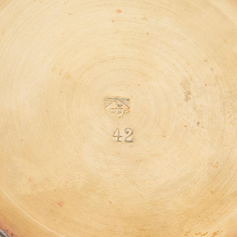 Glöggkanna med rechaud, WMF, Württembergische Metallwarenfabrik, tidigt 1900-tal.