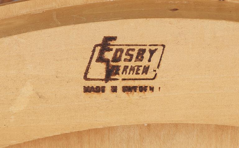 STOLAR, 4 st, "Tallåsenstolen", Jan Hallberg, Edsbyverken, 1960-tal.