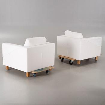 A pair of armchairs by Ihreborn, Sweden, late 20th / early 21st century.