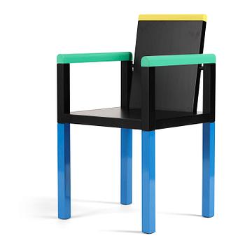 61. George Sowden, a "Palace Chair", Memphis, Italy, post 1983.