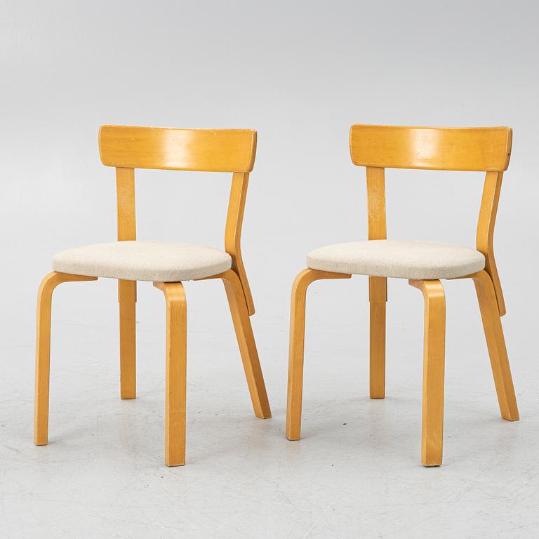 Alvar Aalto, chairs, a pair, model 69, Artek.