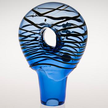 PÄIVI KEKÄLÄINEN, a glass sculpture, signed Päivi Kekäläinen, Jamit -92, Nuutajärvi Notsjö.