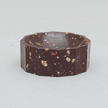 A Swedish early 19th century porphyry salt.