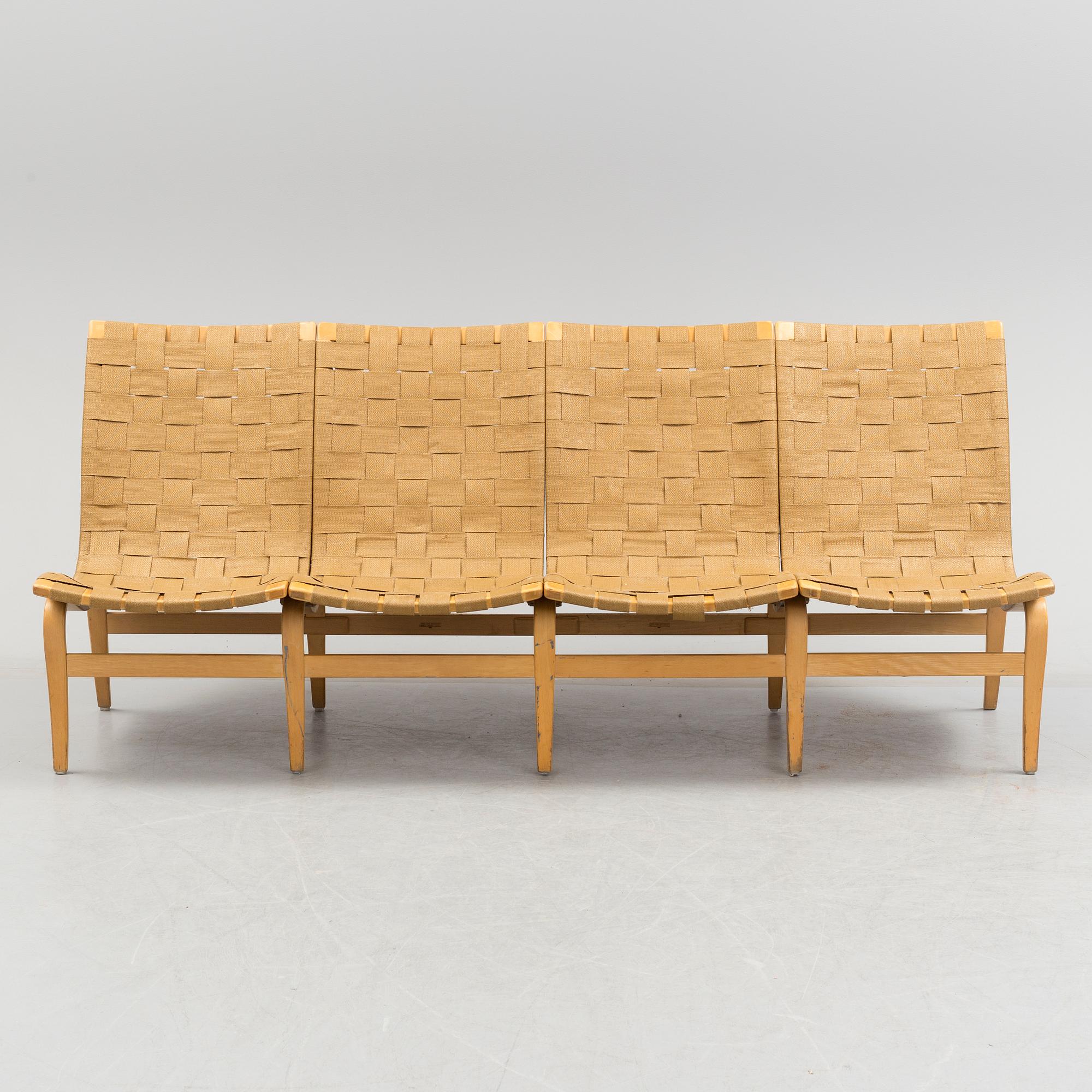 BRUNO MATHSSON, soffa, "Arbetsstolen", Firma Karl Mathsson, Värnamo.