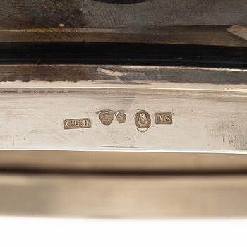 Dryckeskanna, silver, barockstil, CG Hallberg, Stockholm 1939.