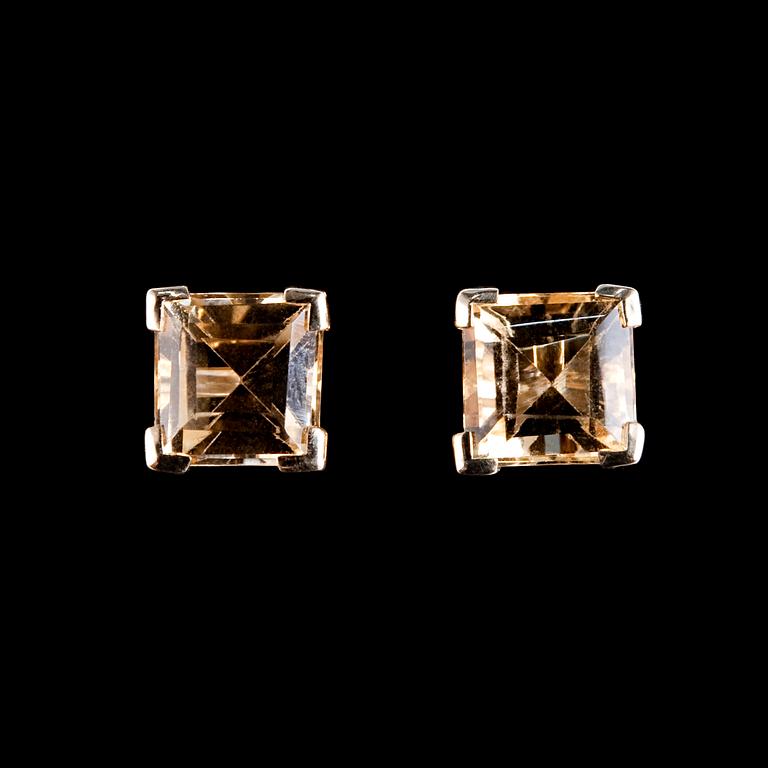 KORVAKORUT, kambodialainen neliöhiottu kultaberylli 1.85 ct.