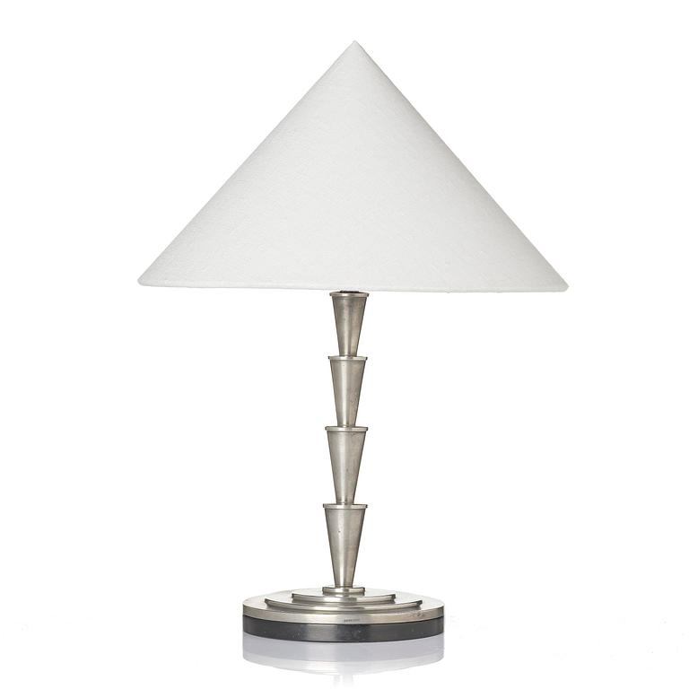 Sylvia Stave, attributed to, a rare table lamp model "5117", C.G. Hallberg, Stockholm, 1930s.