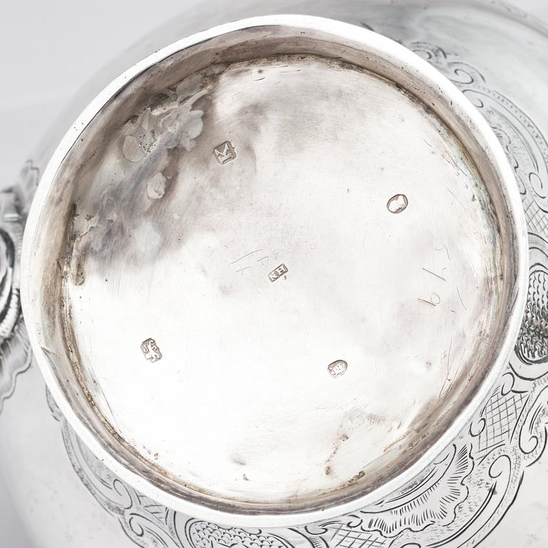 Henry Nutting, tekanna, silver, London 1805.