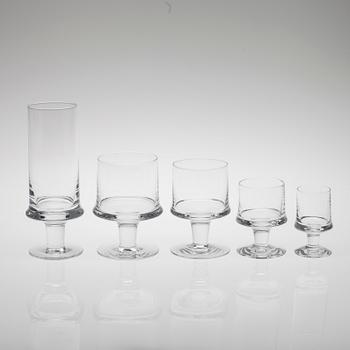 GLASSERVIS, 50 delar, "Marski" Tapio Wirkkala.