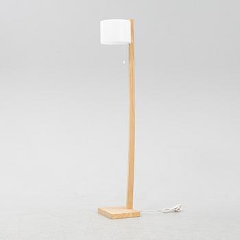 A beech and acrylic floor light, Luxus, Vittsjö.