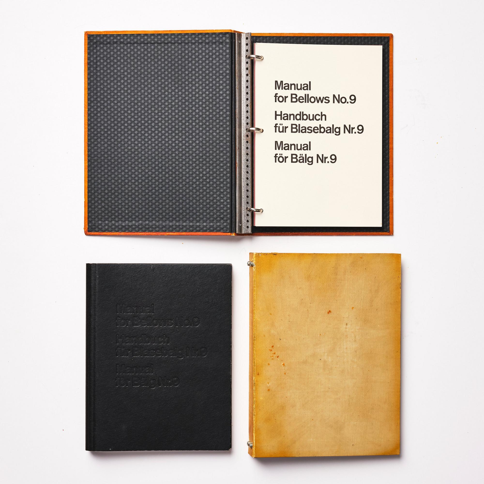 Ulf Rollof, "Manual för bälg Nr. 9".