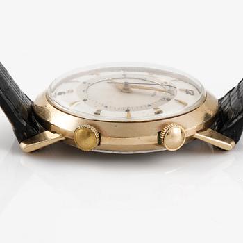 ARMBANDSUR, guld på stål med bakstycke i stål, Le Coultre.
