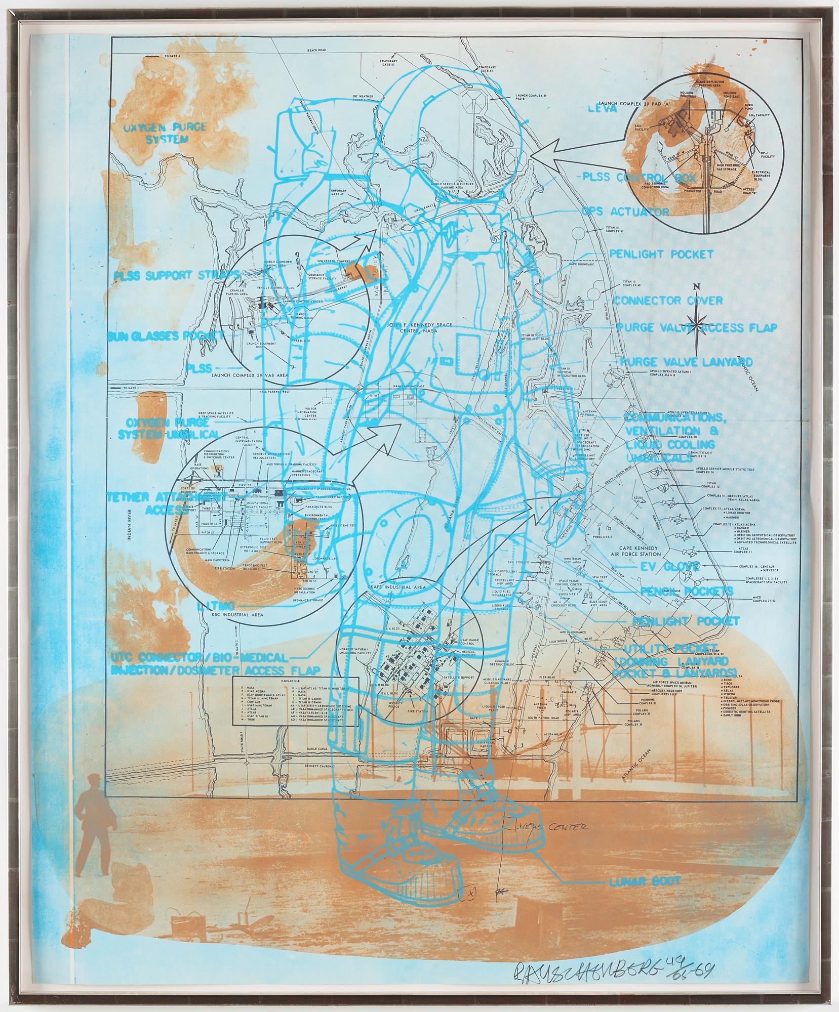 Robert Rauschenberg, "Trust Zone (Stoned Moon Series)".