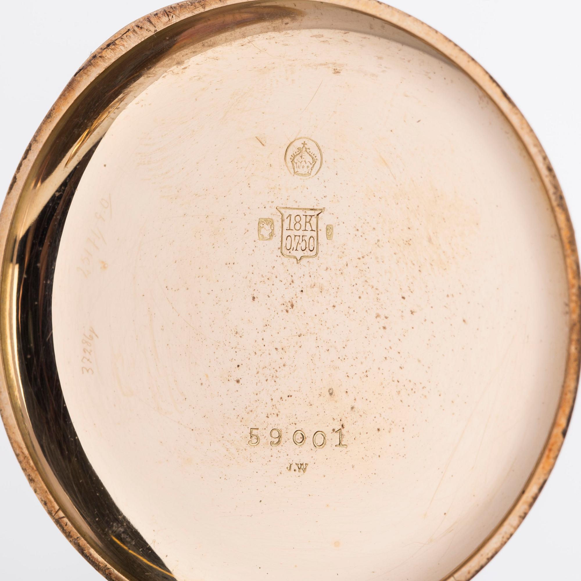 FICKUR, 18K guld, Schweiz, 1920-tal.