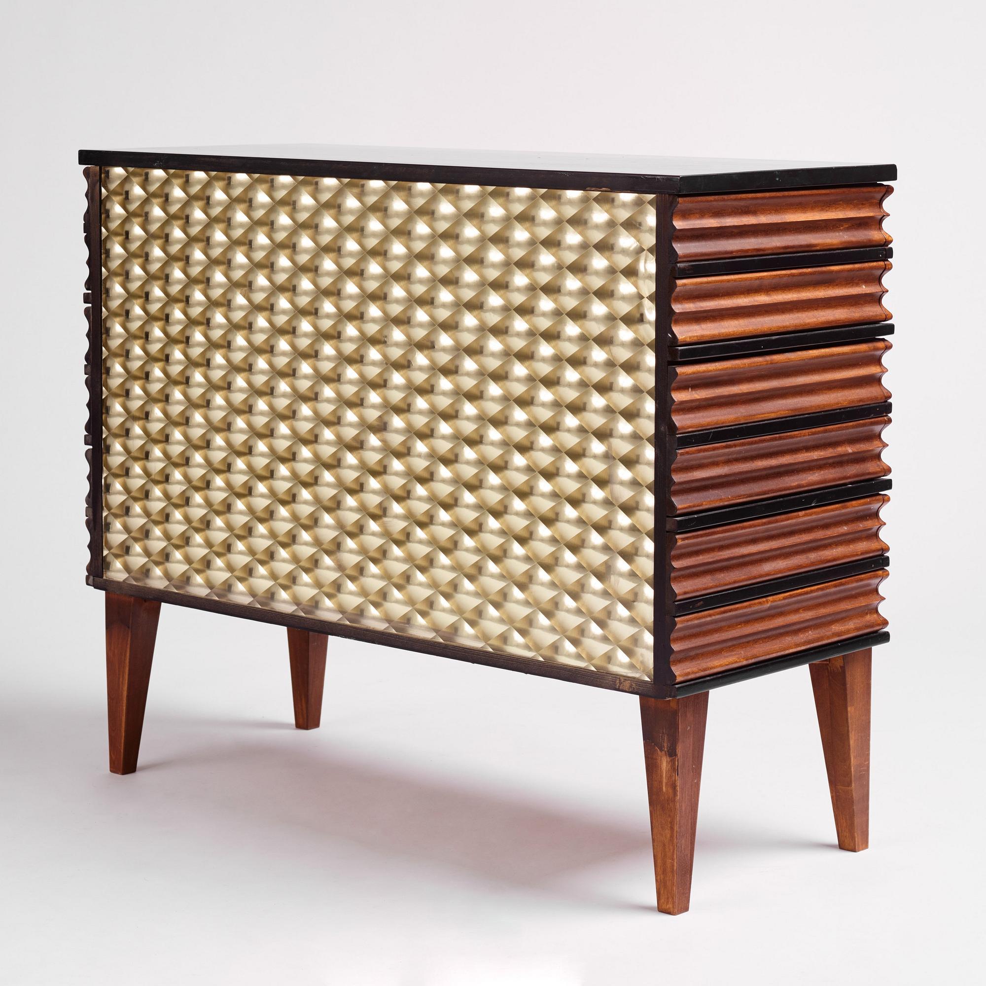 Attila Suta, a chest of drawers, unique prototype, executed in his own workshop, 2014.