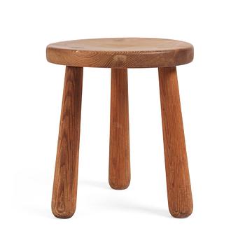 Axel Einar Hjorth, a "Skoga" stained pine stool, Nordiska Kompaniet 1930s.