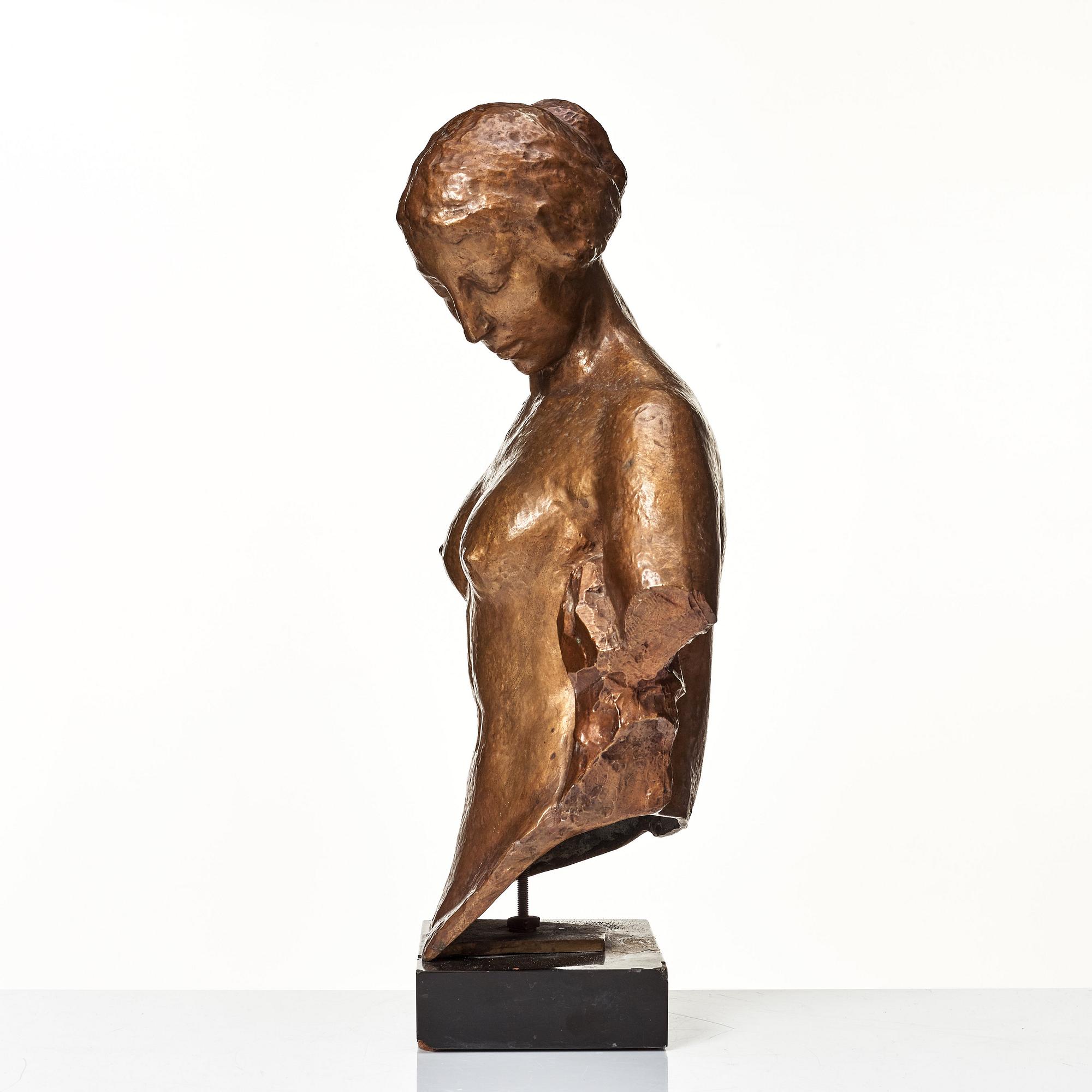 Robert Wlerick, "La jeunesse", Youth, head and torso.