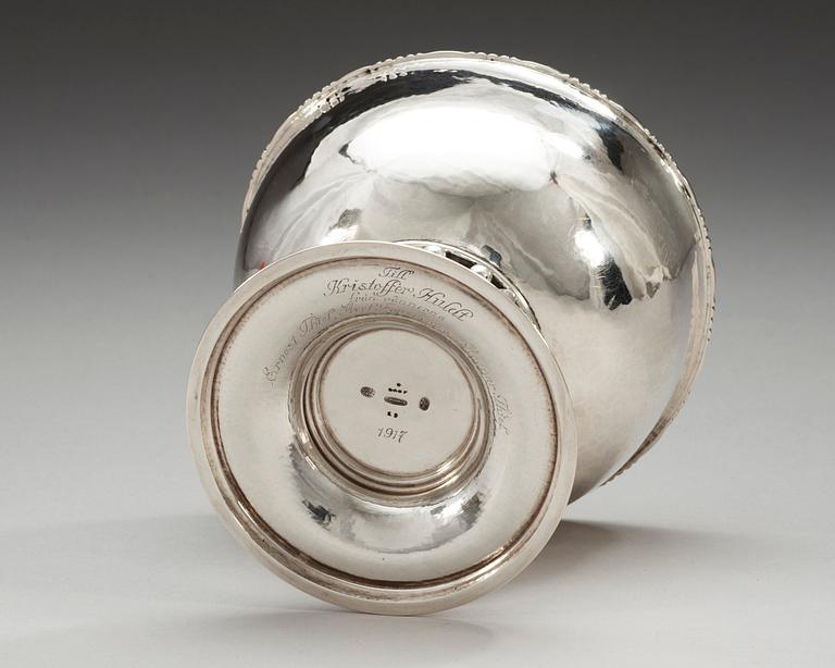 A Georg Jensen 830/1000 silver bowl, Copenhagen 1917,