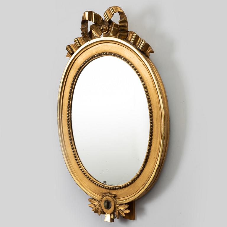 Spegellampett, gustaviansk, sent 1700-tal.