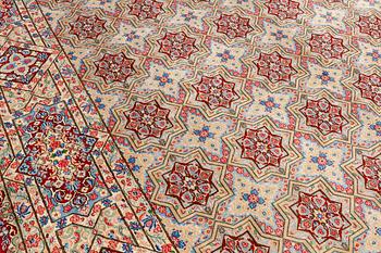 A carpet, Kerman, ca 460 x 340 cm.