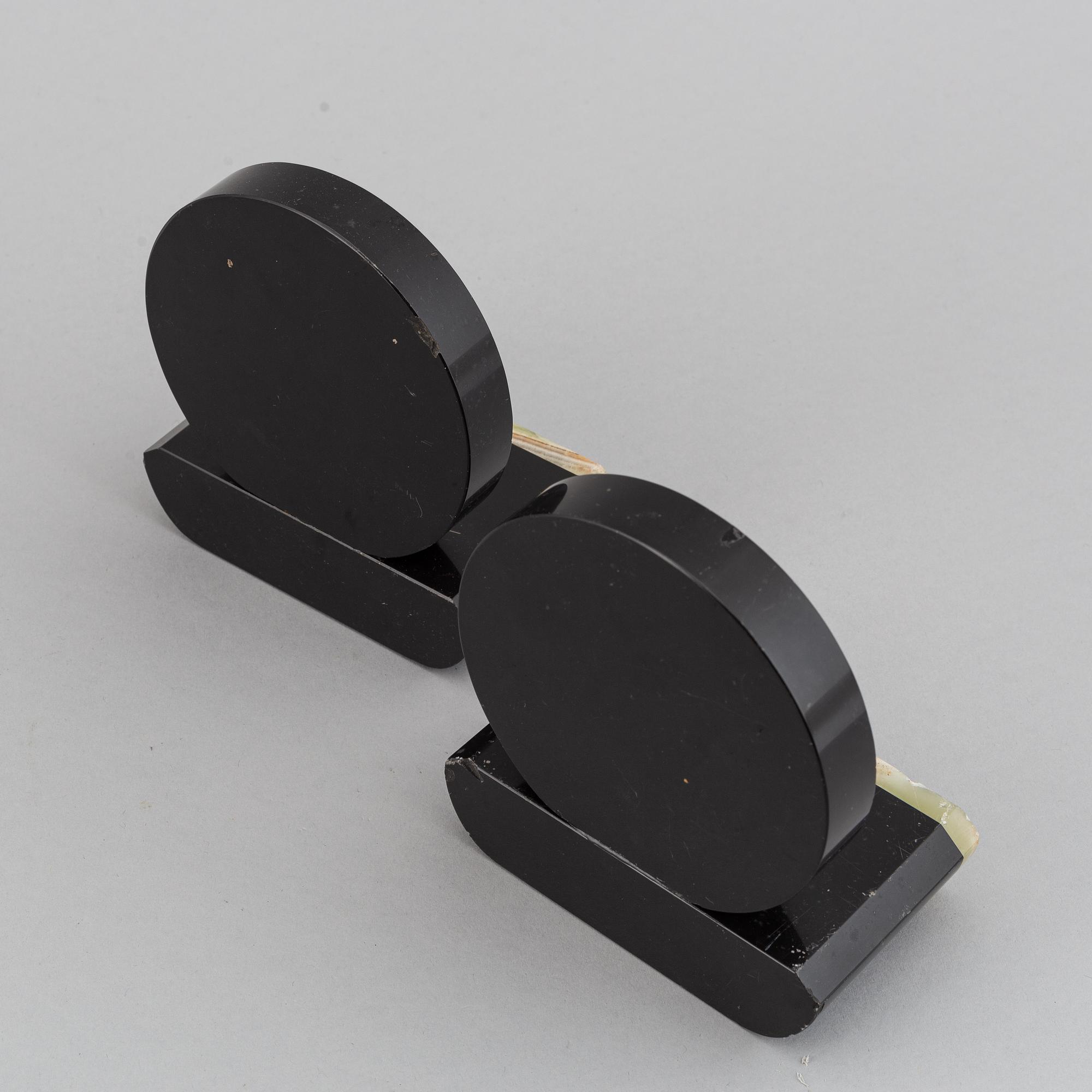 A pair of art déco book ends, 1920/30.