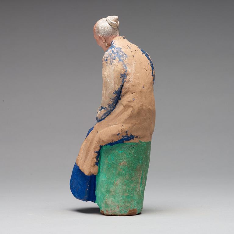 SKULPTUR, lera. Qingdynastin, 1800-tal.