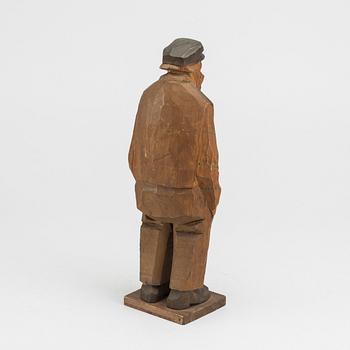 CARL JOHAN TRYGG, wooden sculpture, signed and dated 1924.