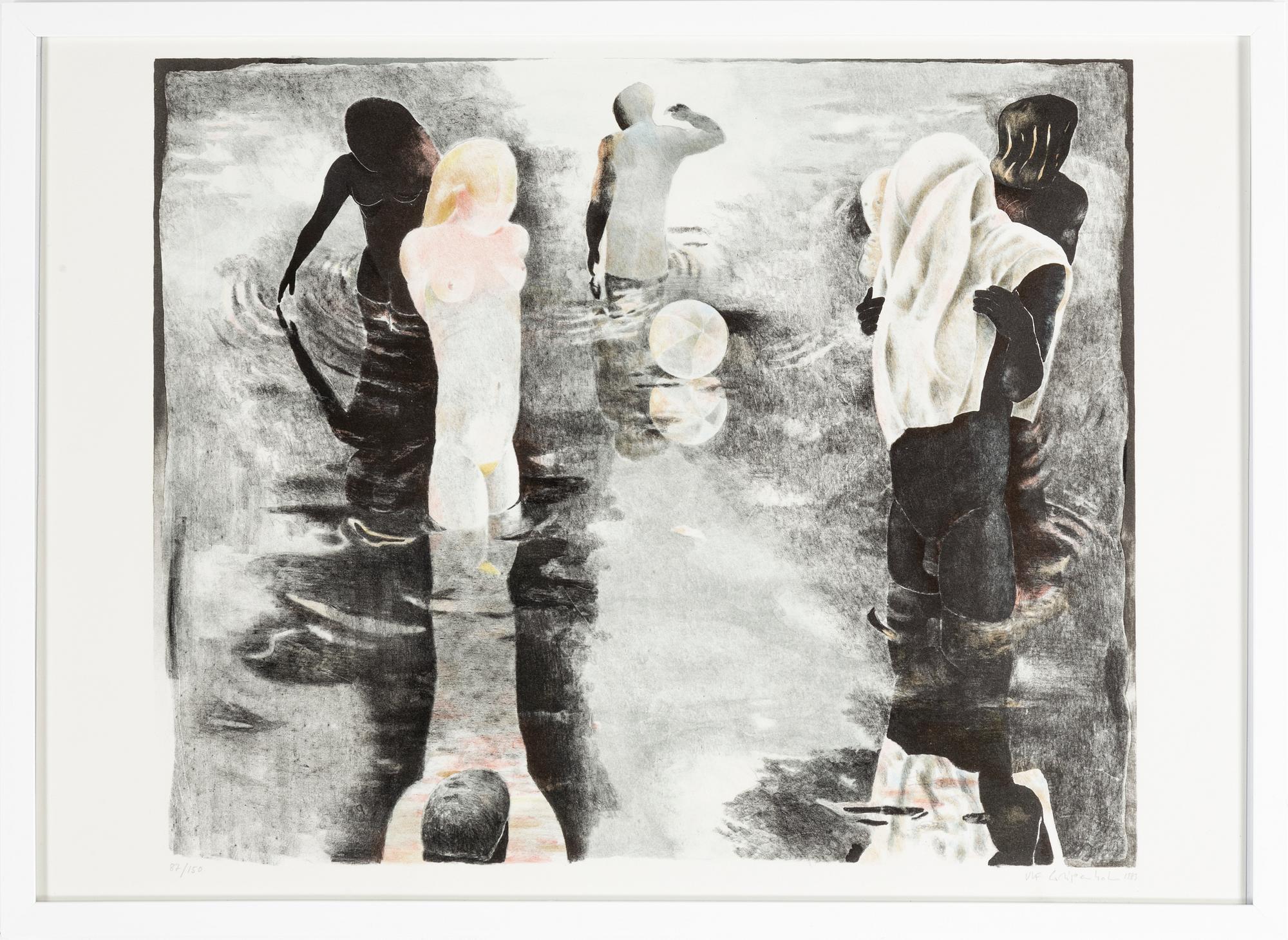 ULF GRIPENHOLM, litografi, signerad, daterad 1983, numrerad 87/150.