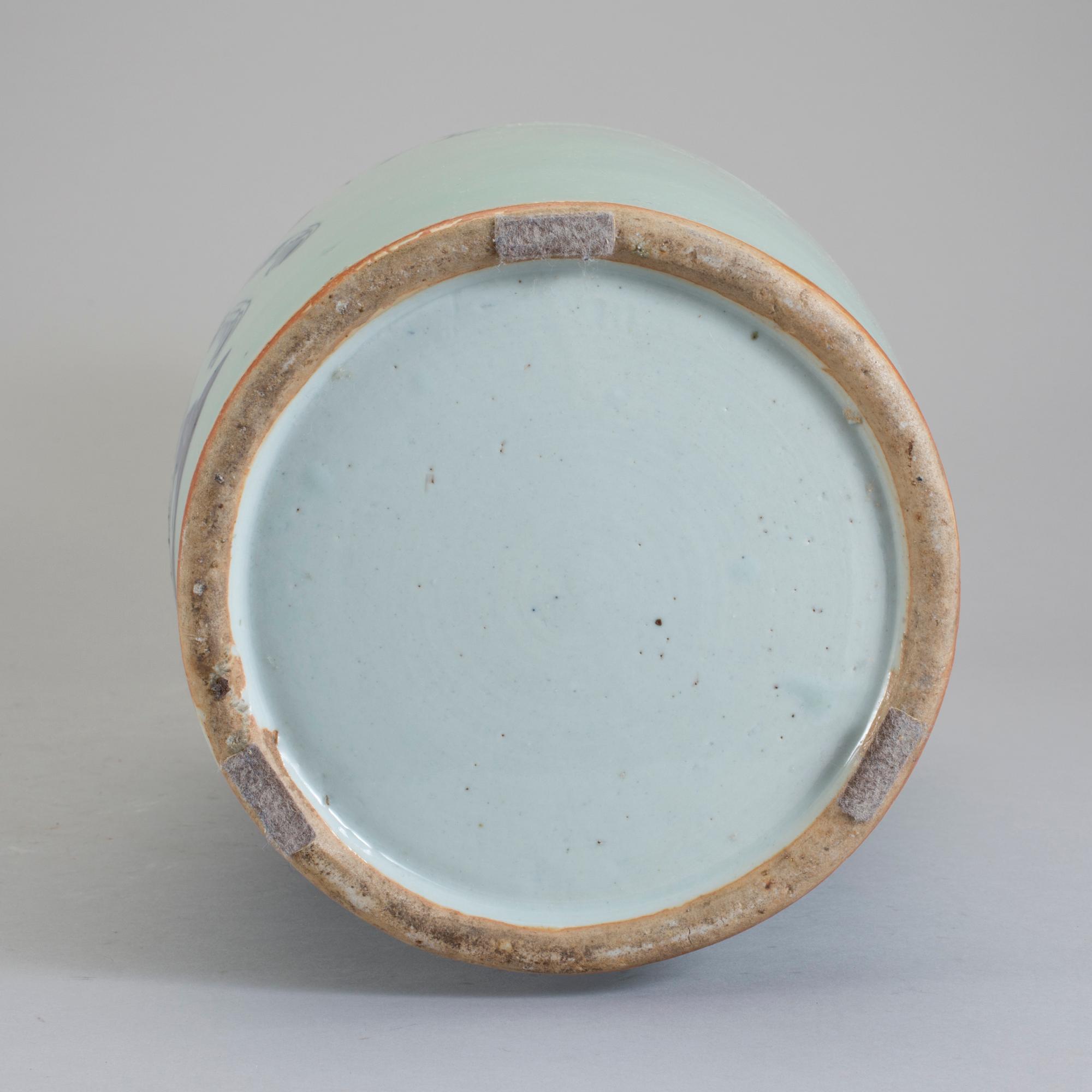 URNA, porslin, Kina, 1800-tal.