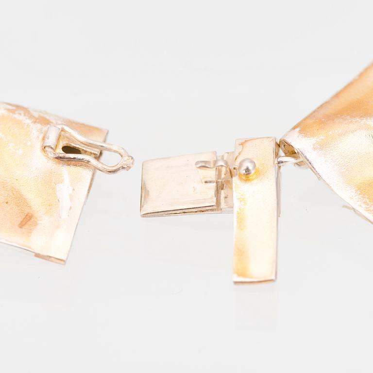 BJÖRN WECKSTÖM, KAULAKORU "Galaktiset huiput", hopeaa, Lapponia 1984.