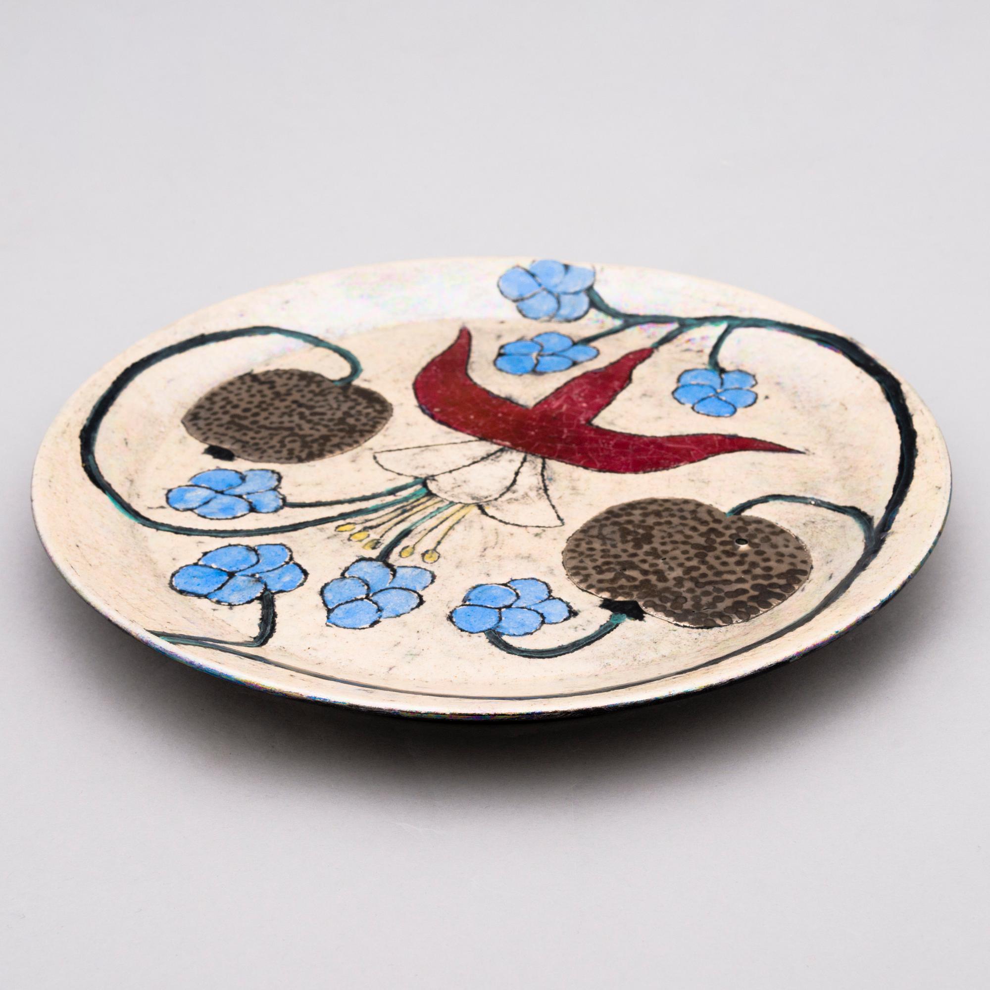 BIRGER KAIPIAINEN, koristelautanen, signeerattu Kaipiainen Arabia.