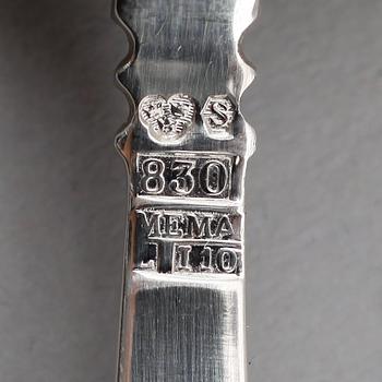 BESTICK, 54 delar, silver, "Paris", Claes E Giertha, Mema. Vikt ca 1887 gram.