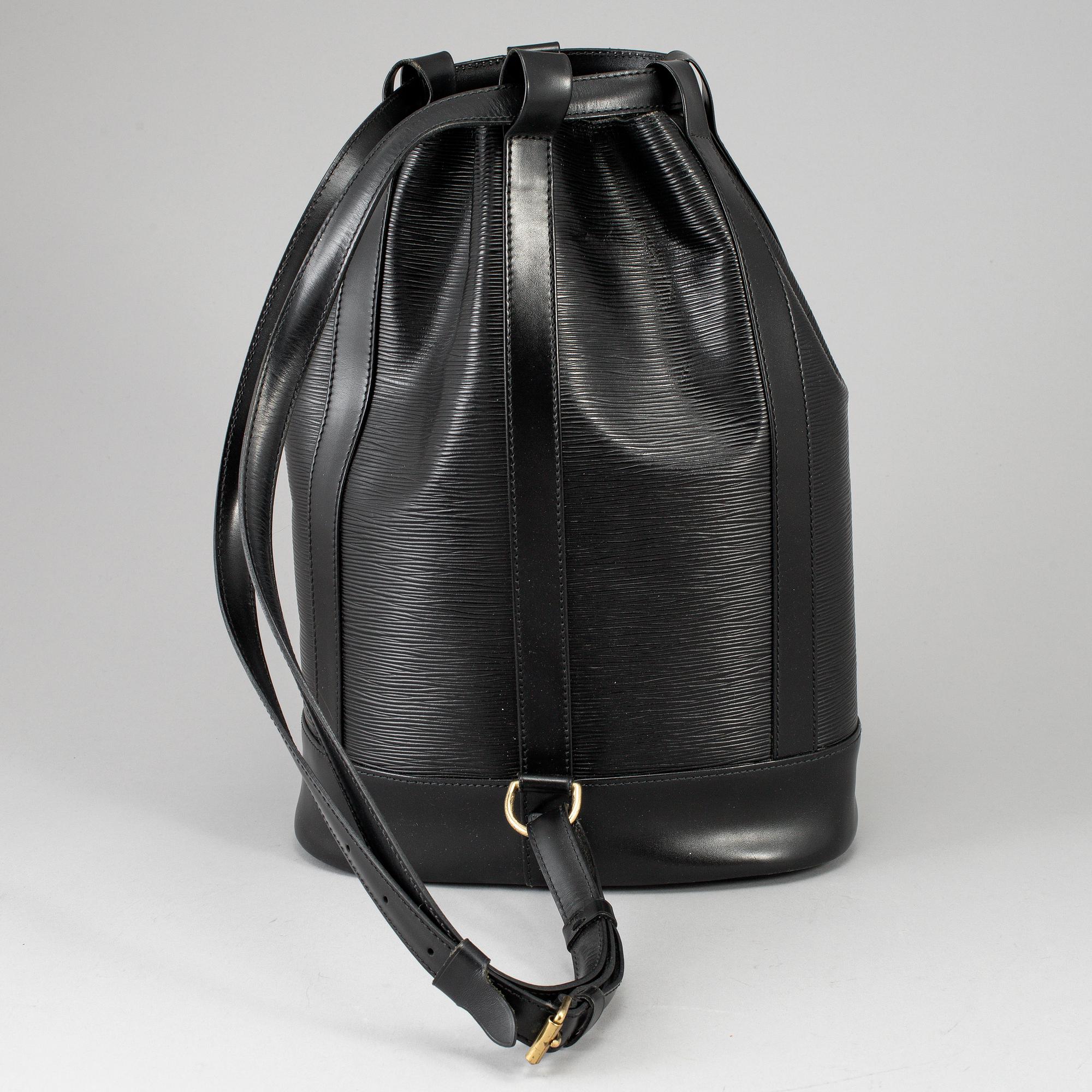 LOUIS VUITTON, a 'Randonne' black Epi bag.