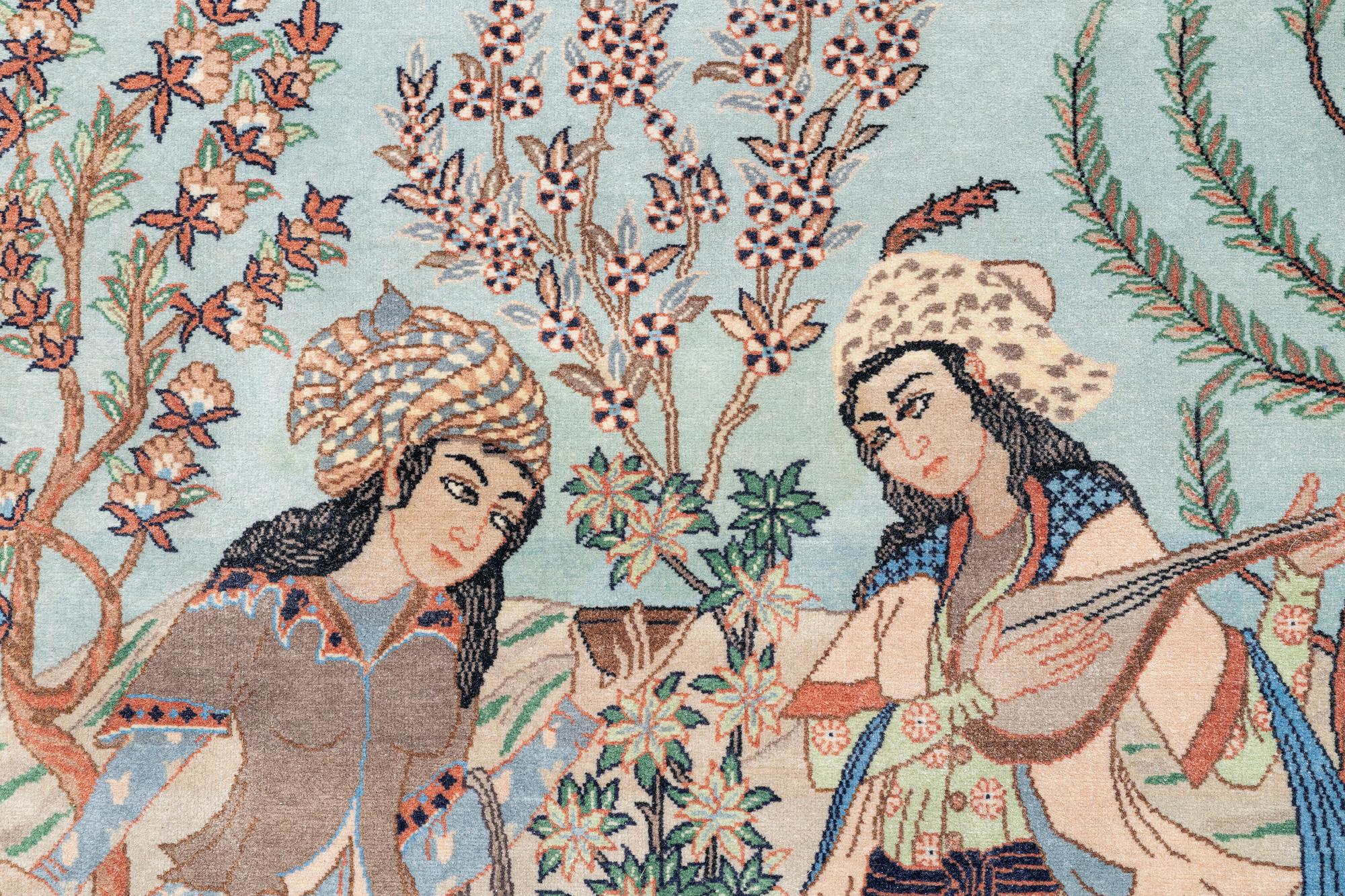 Matta, orientalisk, figural, ca 168 x 108 cm.