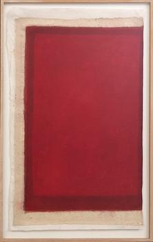 Paolo Serra, tempera på papper signerad och daterad 1998.