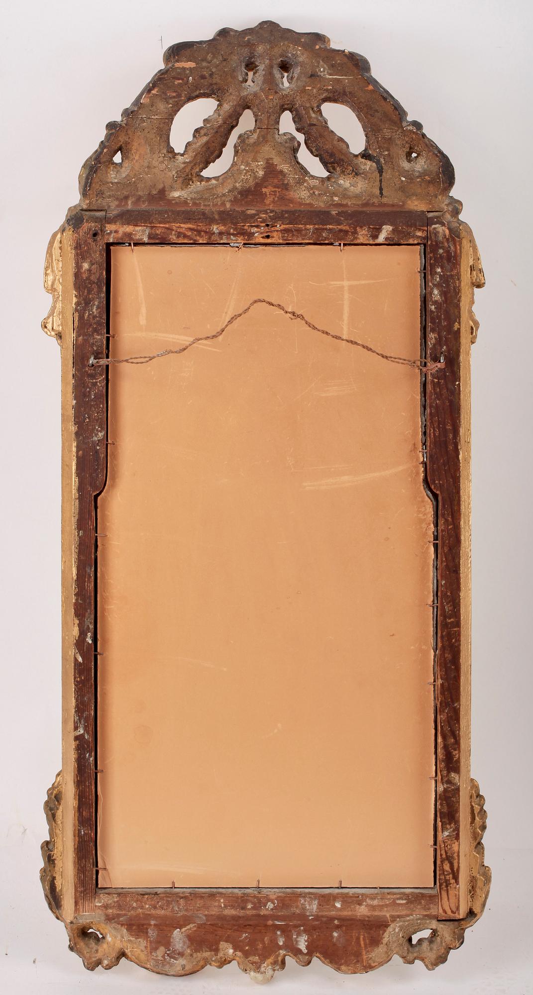 SPEGEL, rokoko, Johan Åkerblad Stockholm(verksam 1758-1799). Sign IÅ två gånger.