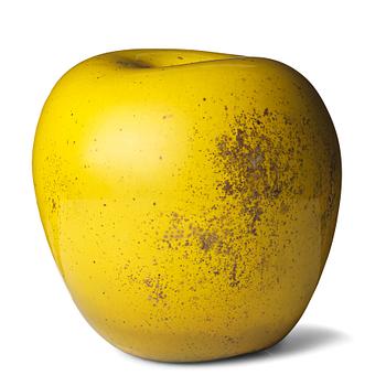 97. Hans Hedberg, a faience sculpture of an apple, Biot, France.