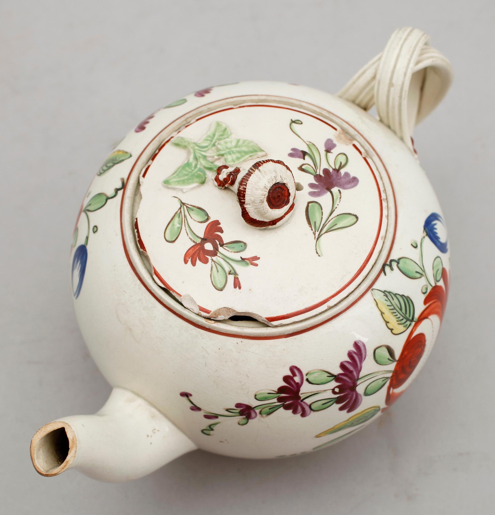 TEKANNA, flintgods, 1700-/1800-tal.