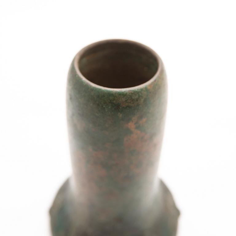 Hugo Elmqvist, Vase, bronze, Art Nouveau, Stockholm, early 20th century.