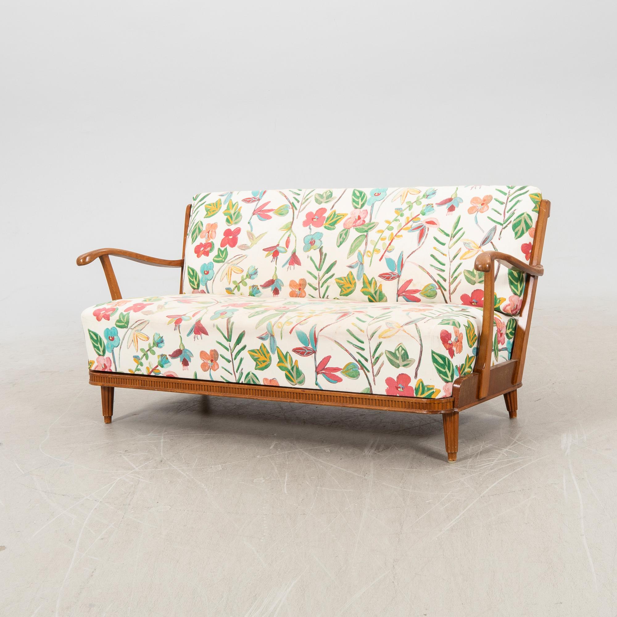 Svante Skogh, sofa Swedish Modern Förenade Möbler Linköping 1940s/50s.