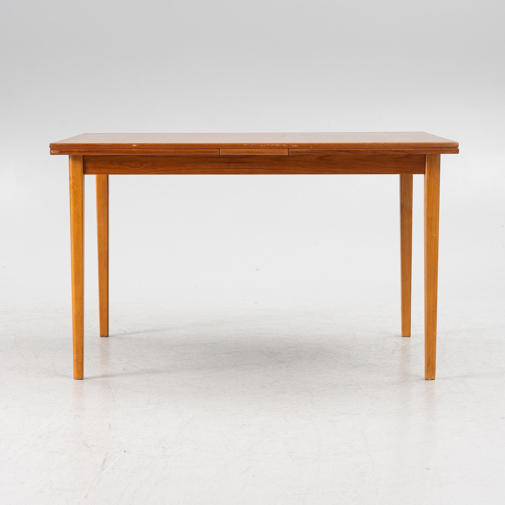 A dining table, teak, 1960s.