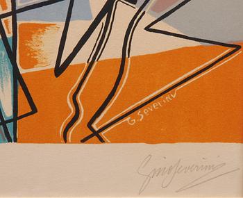 GINO SEVERINI. Färglitografi, sign o nr 120/200.