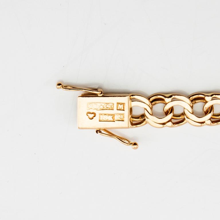 Bracelet Bismarck link 18K gold, G. Dahlgren & Co Malmö 1959.