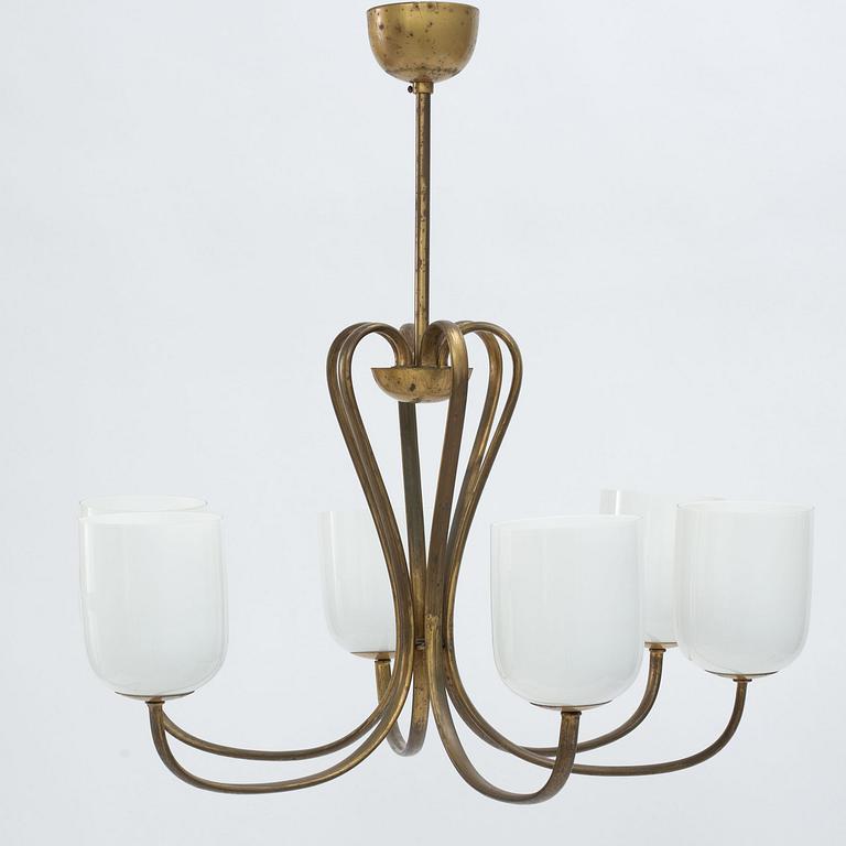 Karlskrona Lampfabrik, a ceiling lamp model "3556/541", 1950s.