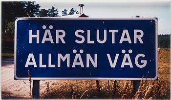 223. Dan Wolgers, "Här slutar allmän väg", 1995.