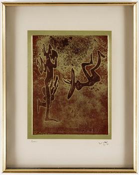 ROBERTO MATTA, färgetsningar, 2 st, signerade och numrerade 105/350.