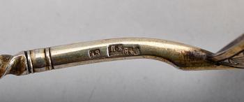 KAVIARSKED, silver, Ryssland, sent 1800-tal. Vikt ca 72 gram.