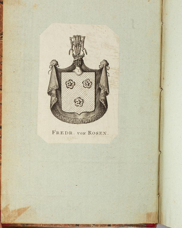 The Works of Rousseau, provenance: Fredr. von Rosen (20 vol).