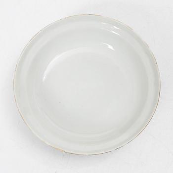 Skål med lock, porslin. Kina, sen Qingdynasti/1900-tal.